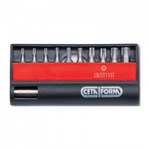 CETA FORM 11 PC.DELİKLİ TORX BİTS UÇ TK.-1/4BİTS TUTUCU İLE - CB/ST113T