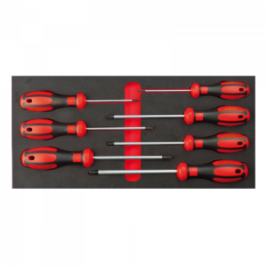 CETA FORM 7 PC. C-PLUS DELİKLİ TORX TORNAVİDA TAKIMI/EVA'LI - F99-E0706
