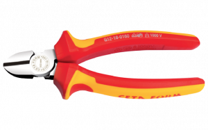 CETA FORM 140 MM 1000V YAN KESKİ - PARLAK KROM (VDE) - G12-18-0140