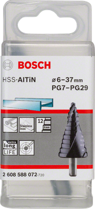 BOSCH HSS-AlTiN 12 Kademeli Matkap Ucu PG7-29