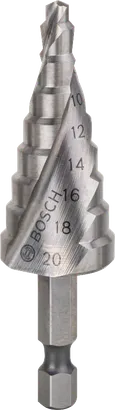 BOSCH HSS 9 Kademeli Matkap Ucu HEX 4-20mm