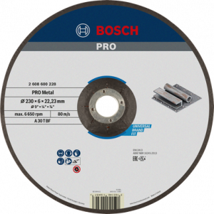 BOSCH PRO Metal Taşlama Taşı 230*6,0 mm