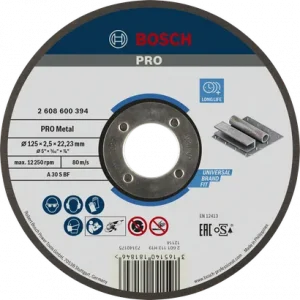 BOSCH PRO Metal Kesme Taşı 115*2,5 mm Düz
