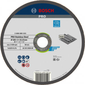BOSCH PRO SS Kesme Taşı 180*3,0 mm Düz