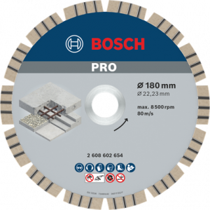 BOSCH PRO Concrete Elmas Kesme Disk 180*22,23mm