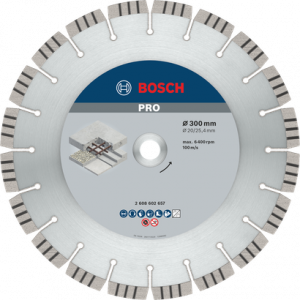 BOSCH PRO Concrete Elmas Kesme Disk 300*25,40/®20mm