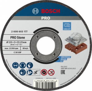 BOSCH PRO Stone Kesme Taşı 115*3,0 mm Düz
