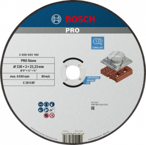 BOSCH PRO Stone Kesme Taşı 180*3,0 mm Düz