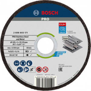 BOSCH PRO SS and Metal Kesme Taşı 125*1,0 mm10'lu