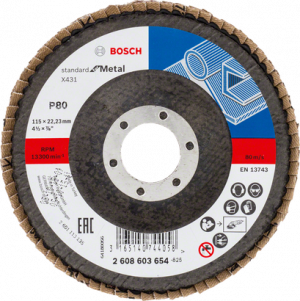 BOSCH X431 115 mm ALOX 80 K Flap Disk