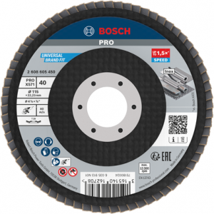 BOSCH PRO X571 115 mm 40 K Flap Disk