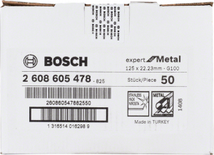 BOSCH R444 EXM 125 mm 100K Fiber Disk