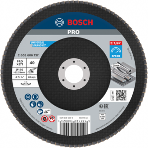 BOSCH PRO R574 180 mm 40 K  Flap Disk