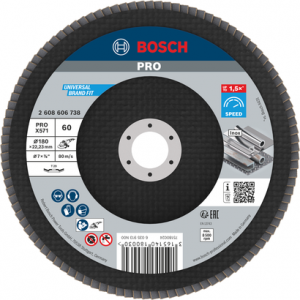BOSCH PRO R574 180 mm 60 K  Flap Disk