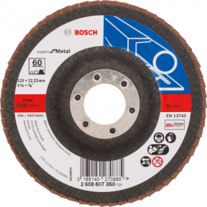 BOSCH X551 EXM Flap Disk 60K 115mm Düz