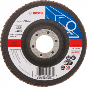 BOSCH X551 EXM Flap Disk 80K 115mm Düz