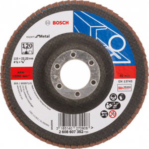 BOSCH X551 EXM Flap Disk 120K 115mm Düz