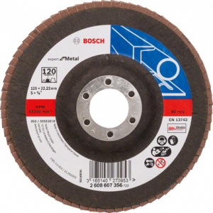 BOSCH X551 EXM Flap Disk 120K 125mm Düz