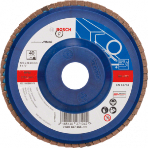 BOSCH X551 EXM Flap Disk 40K 125mm Düz Plastik