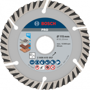 BOSCH PRO Multi Material Elmas Kesme Disk 115*22,23mm