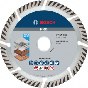 BOSCH PRO Multi Material Elmas Kesme Disk 150*22,23mm 9+1