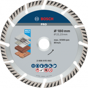 BOSCH PRO Multi Material Elmas Kesme Disk 180*22,23mm 9+1