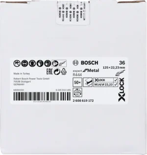 BOSCH X-LOCK EXM 125 mm 36 K Fiber Disk