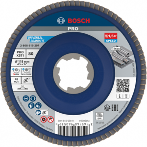 BOSCH PRO X571 X-LOCK 115mm 80K Plast.Flap