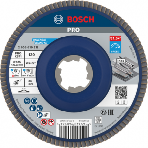 BOSCH PRO X571 X-LOCK 125mm 120K Plast.Flap