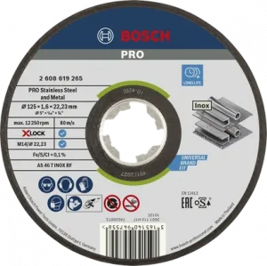 BOSCH PRO SS and Metal X-LOCK KesmeTaşı 125x1.6 mm Düz