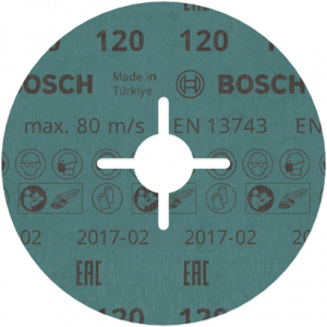 BOSCH PRO R780 125mm 120K Fiber Disk