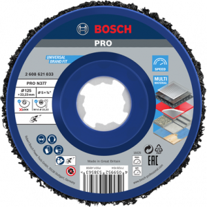 BOSCH PRO N377 X-Lock 125 mm Metal&Inox Keçe Disk