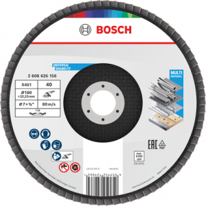 BOSCH Bosch X451 180mm 40K Flap Disk 15li