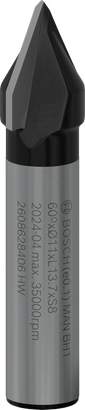 BOSCH SDW V-Kanal Freze Ucu 8*11*45 mm
