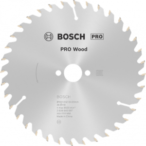 BOSCH PRO Wood Daire Test. Bıç. 160*20/16 mm 36 D E