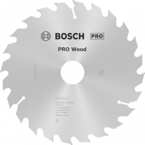 BOSCH PRO Wood Daire Test. Bıç. 184*30 mm 24 D E