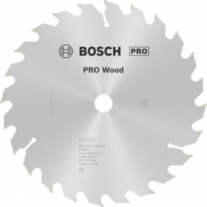 BOSCH PRO Wood Daire Test. Bıç. 184*16 mm 24 D E