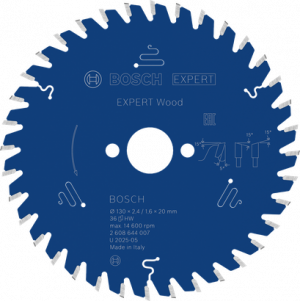 BOSCH EXW Daire Test. Bıç. 130*20 mm 36 D E