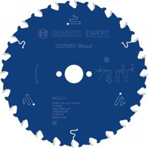 BOSCH EXW Daire Test. Bıç. 160*20 mm 24 D E