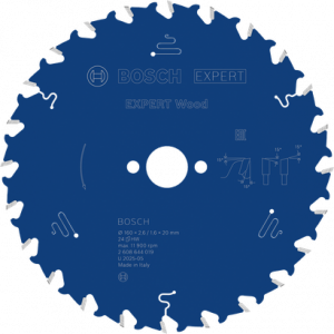 BOSCH EXW Daire Test. Bıç. 160*20 mm 24 D E