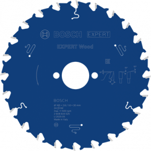 BOSCH EXW Daire Test. Bıç. 165*30 mm 24 D E
