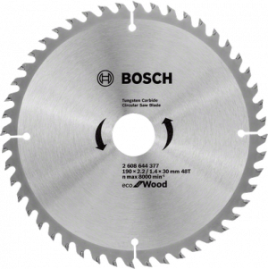 BOSCH ECOW Daire Test. Bıç. 190*30 mm 48 D E