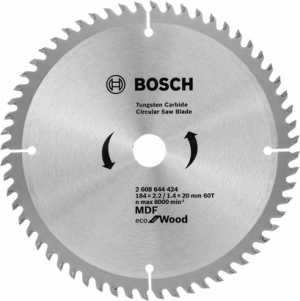 BOSCH ECOW Daire Test. Bıç. 184*20 mm 60 D E