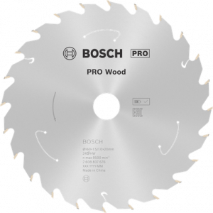 BOSCH PRO Wood Daire Test. Bıç. 160*20 mm 24 D E/C