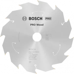 BOSCH PRO Wood Daire Test. Bıç. 165*20 mm 12 D E/C