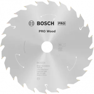 BOSCH PRO Wood Daire Test. Bıç. 165*20 mm 24 D E/C