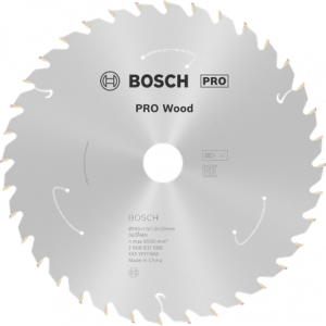 BOSCH PRO Wood Daire Test. Bıç. 165*20 mm 36 D E/C