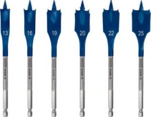 BOSCH EXPERT SCS Yaprak Ahşap Matkap Ucu HEX 13, 16, 19, 20, 22, 25 mm 6'lı