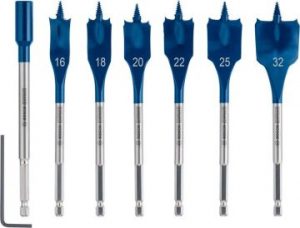 BOSCH EXPERT SCS Yaprak Ahşap Matkap Ucu HEX 16, 18, 20, 22, 25, 32 mm 7'li