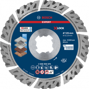 BOSCH EXPERT X-LOCK Elmas Kesme Disk BFUniversa 125mm